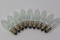 9 Pack Of 34V, 3W, E10, MES Spare Christmas Bulb Lamp For Candle Bridge, Dencon