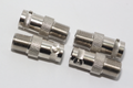 4 x Zink Plated Metal F Female Socket to BNC Female Socket Straight Adaptor