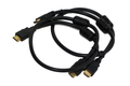 2 x 0.7m HDMI Cable High Speed With Gold Plated Plugs and Ferrites