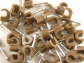 Cable Clips 7mm Satellite And Aerial Coax Brown 50 pack