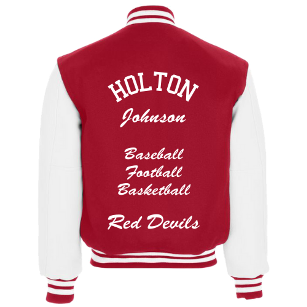 Delong Holton Red Devils Varsity Jacket