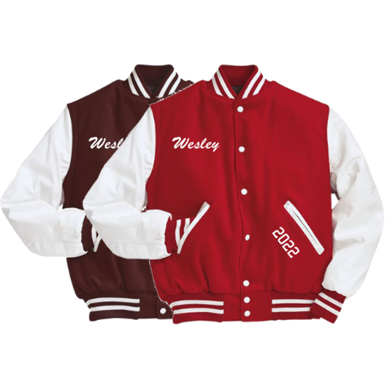 afdeling Schande Arena Muskegon Big Reds Varsity Jacket | Trophy House Brands