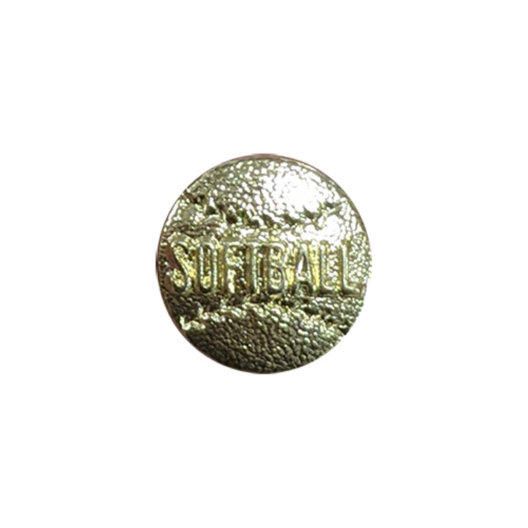 Varsity Jacket Softball Word Pin