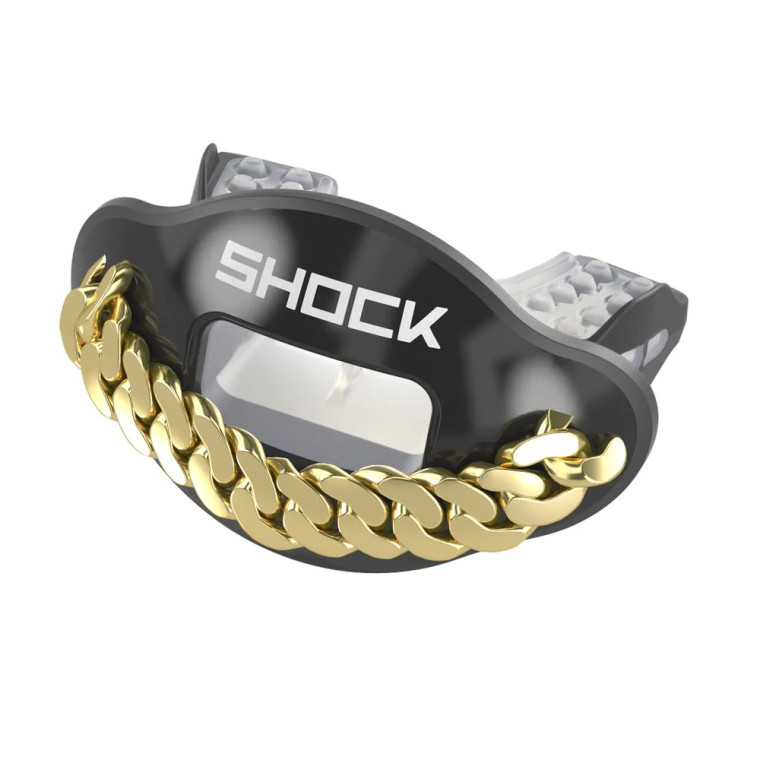 Shock Doctor Chrome 3D Black Chain Max Airflow Mouthguard