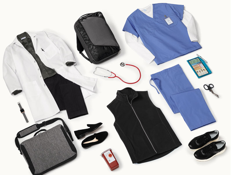 healthcare items collage