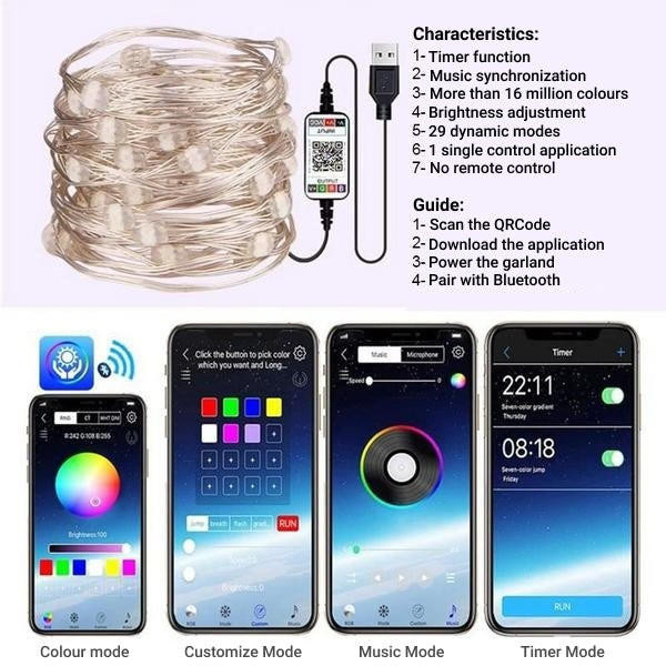 LED String lights - Unique Christmas decoration zaxx