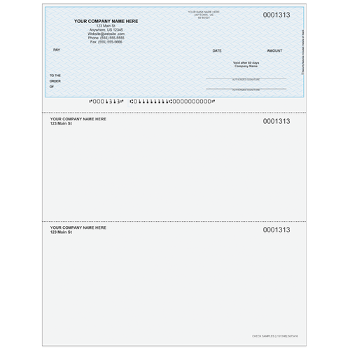 L1313 - Multi-Purpose Top Business Check