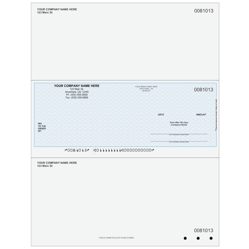 L81013C - Multi-Purpose Middle Business Check