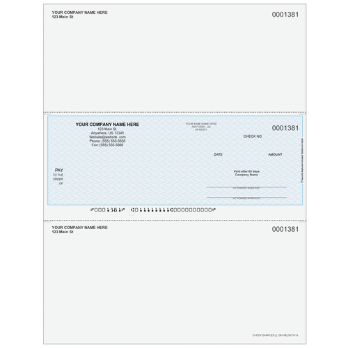 L1381 - Multi-Purpose Middle Business Check