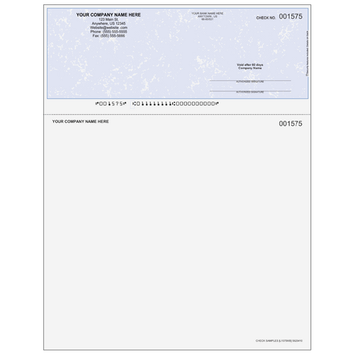 L1575 - Multi-Purpose Top Business Check (One Perf)