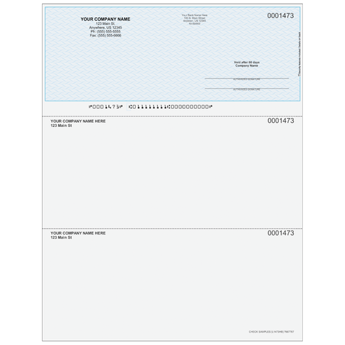 L1473 - Multi-Purpose Top Business Check