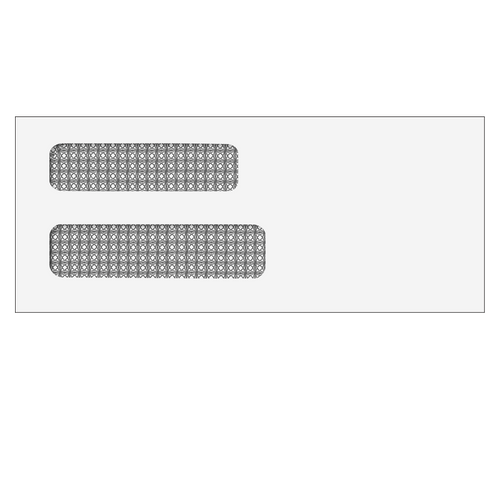 80604 - Double Window Envelope (Moisture Seal) 3 5/8 x 8 5/8