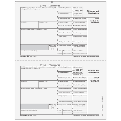 BDIV105 - 1099-DIV Dividends and Distributions - Payer State Copy 1