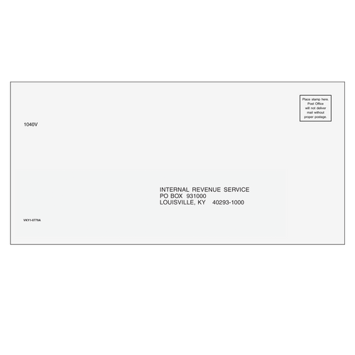 VKY110 - 1040-V Envelope - Louisville KY
