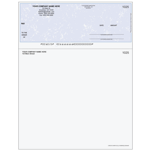 L1025 - Multi-Purpose Top Business Check (One Perf)