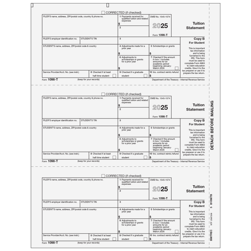 B98TREC05 - Form 1098-T Tuition Statement - Copy B Student B98TREC05 - Form 1098-T Tuition Statement - Copy B Student