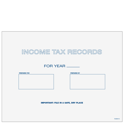 TAXENV10 - Tax Record & Receipt Envelope