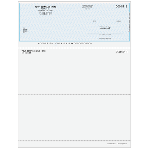 L1513P - Multi-Purpose Top Business Check (with Extra Perf)