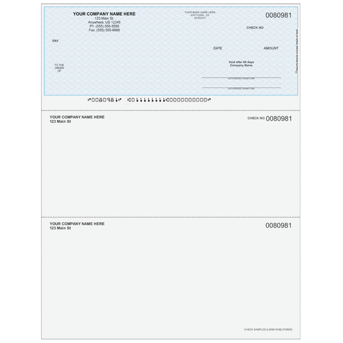 L80981A - Multi-Purpose Top Business Check