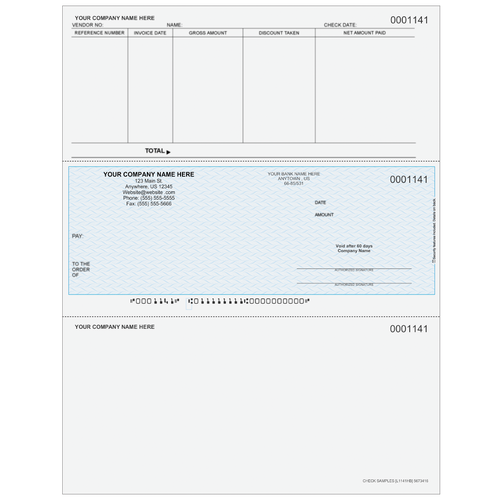 L1141 - Accounts Payable Middle Business Check