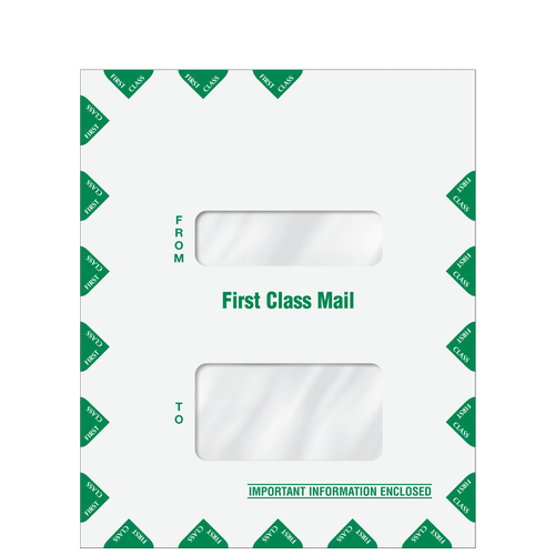 80649 - Double Window First Class Mail Envelope
