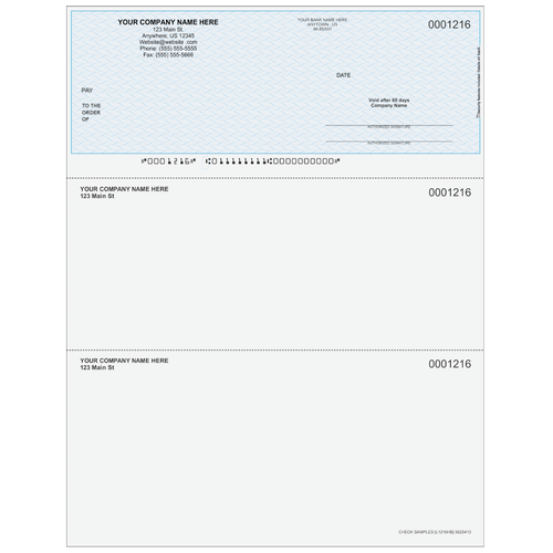 L1216 - Multi-Purpose Top Business Check