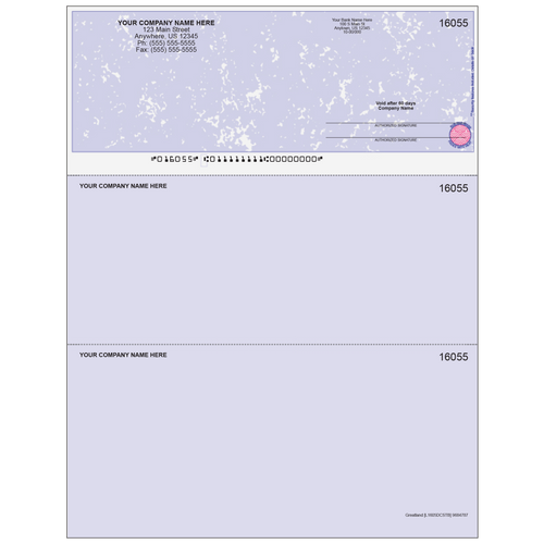 L1605D - Multi Purpose Top Business Check