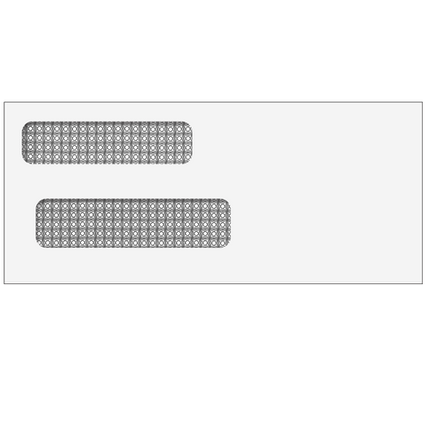 E938 - Double Window Envelope (Moisture Seal) 3 3/4 x 8 5/8
