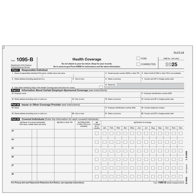 B1095B05 - 1095-B Health Coverage - BrokerForms.com