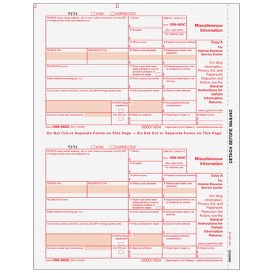 BMISFED05 - 1099-MISC Miscellaneous Information - Federal Copy A