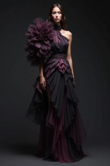 Oversized Ruffle Sleeved Gown