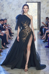 Short Sleeve A-Line Gown