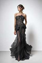 Sculpted Strapless Gown