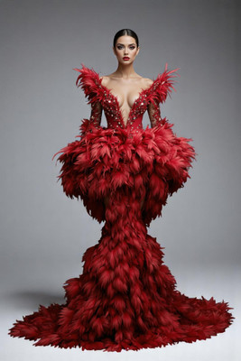 Solara Feather Gown