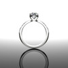 Lab Created Diamond Engagement Ring Minimalist Art Deco