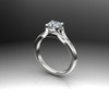 Lab Created Diamond Engagement Ring Solitaire 1 carat