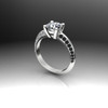 Black Channels Tuxedo Engagement Ring | Round 1.5ct Diamond