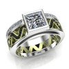 Engagement Ring Square 1 Carat Diamond