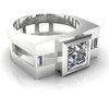 Agent | Men's Engagement Ring | Square 1 Carat Diamond