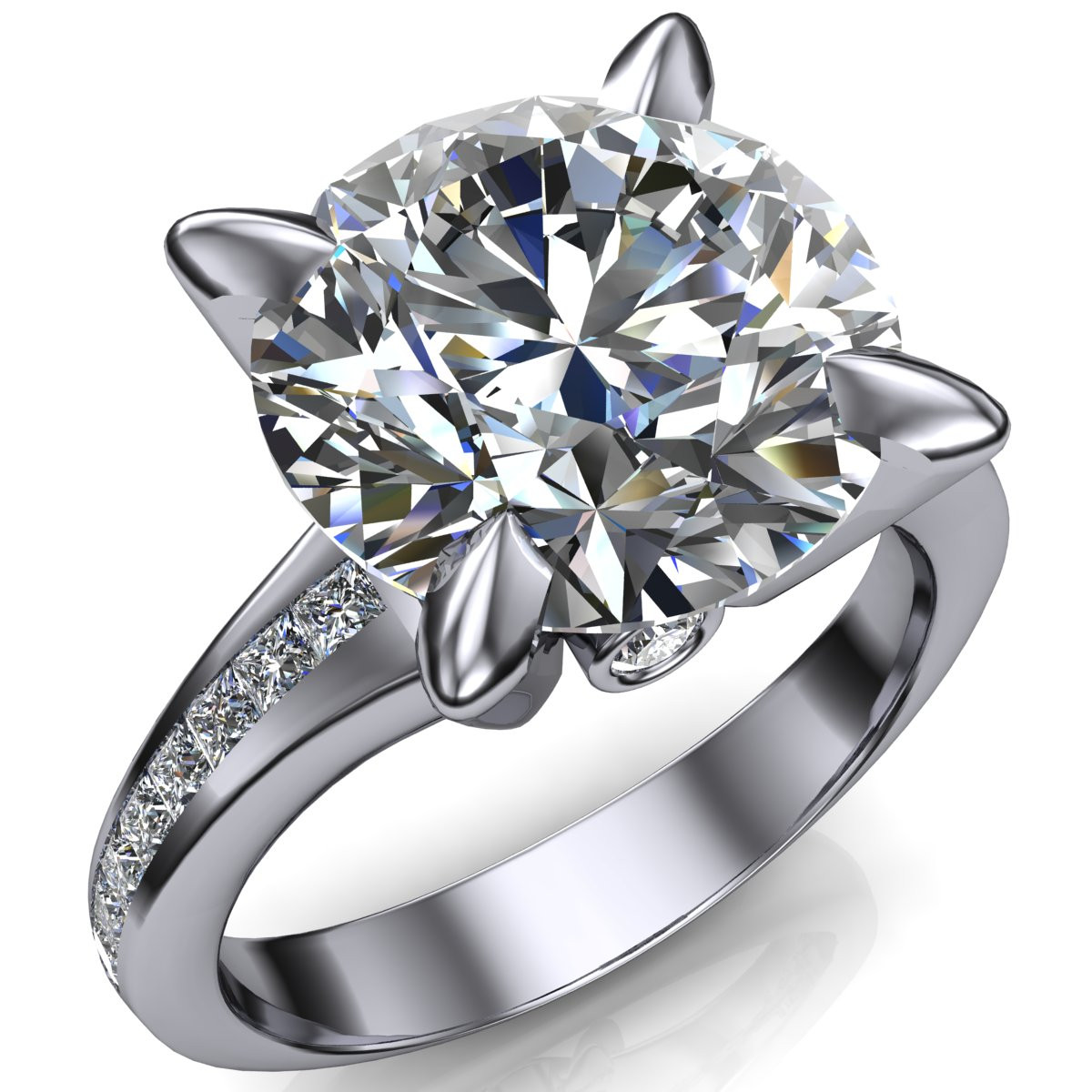 Carat Diamond Large Round Diamond Rings Carat Diamond Engagement