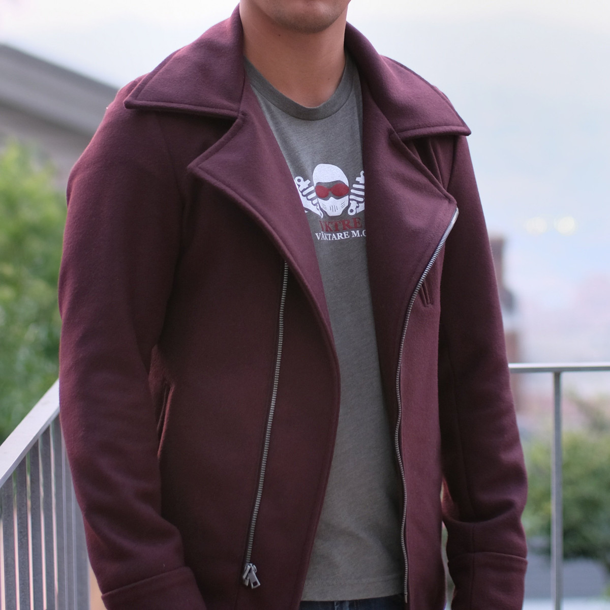 V.3 Motorcycle Pea Coat 24.oz Wool - VKTRE Moto Co.