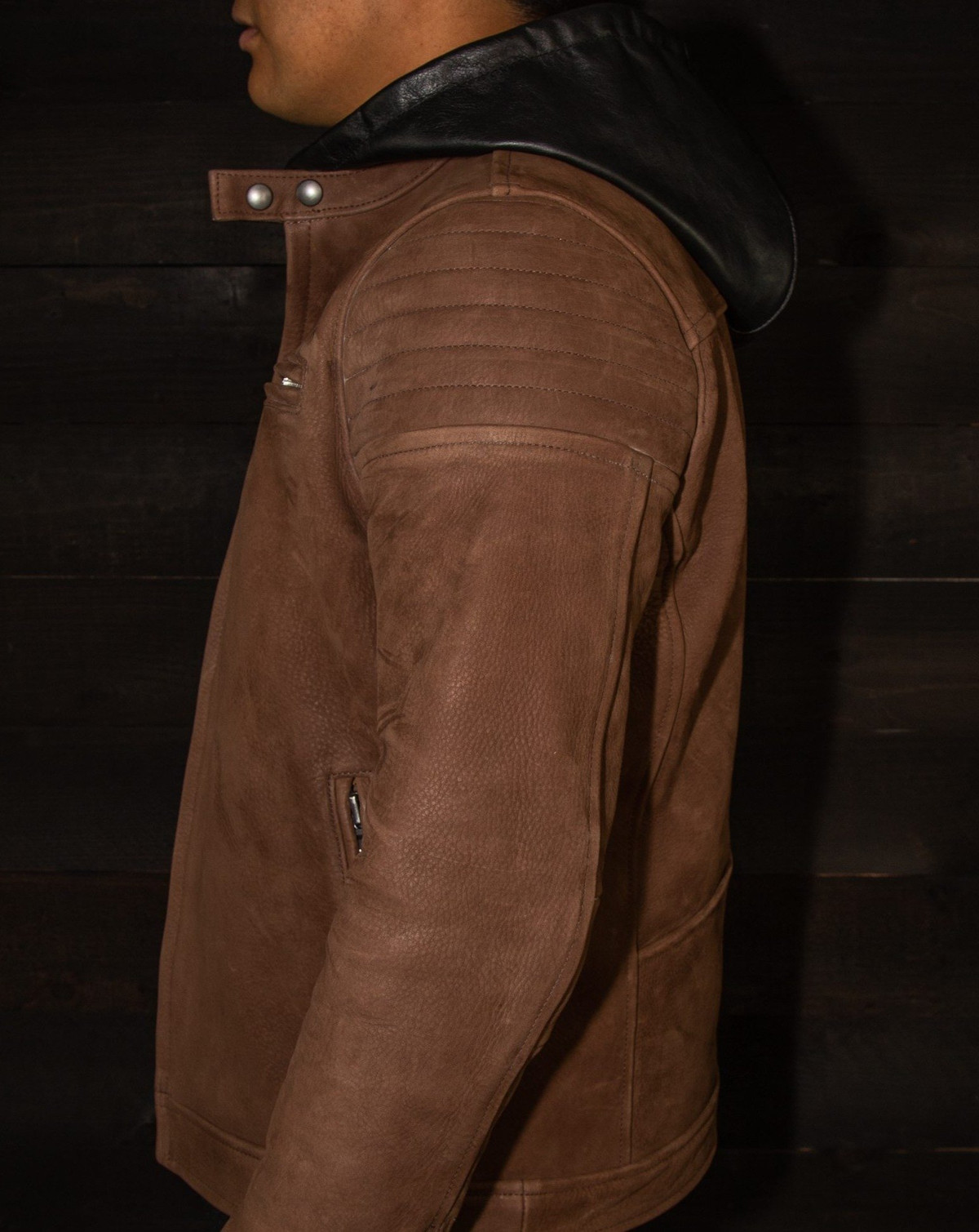 Italian handmade men genuine leather Jacket NUBUCK BROWN DISTRESSED S to  2XL | eBay