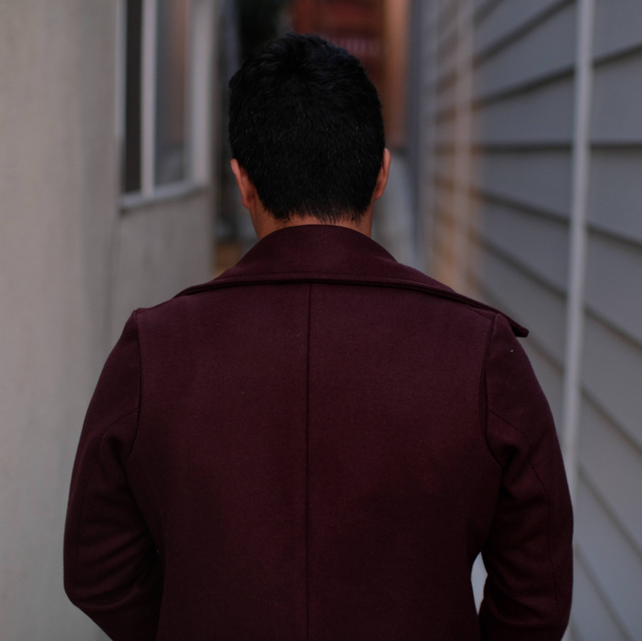 V.3 Motorcycle Pea Coat 24.oz Wool - VKTRE Moto Co.