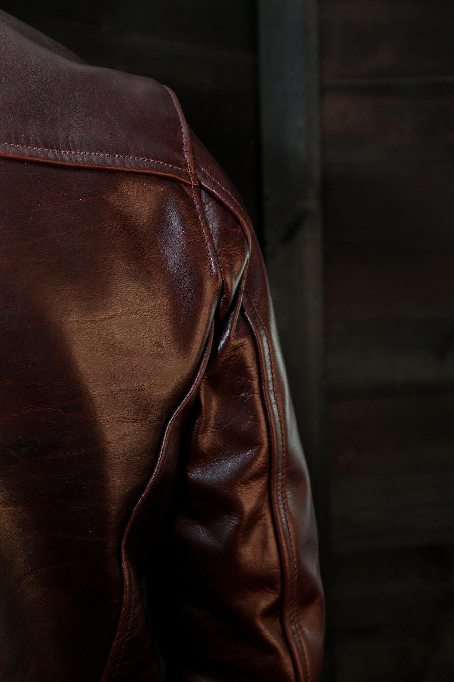 vktre moto co. pilot racer jacket in italian steerhide