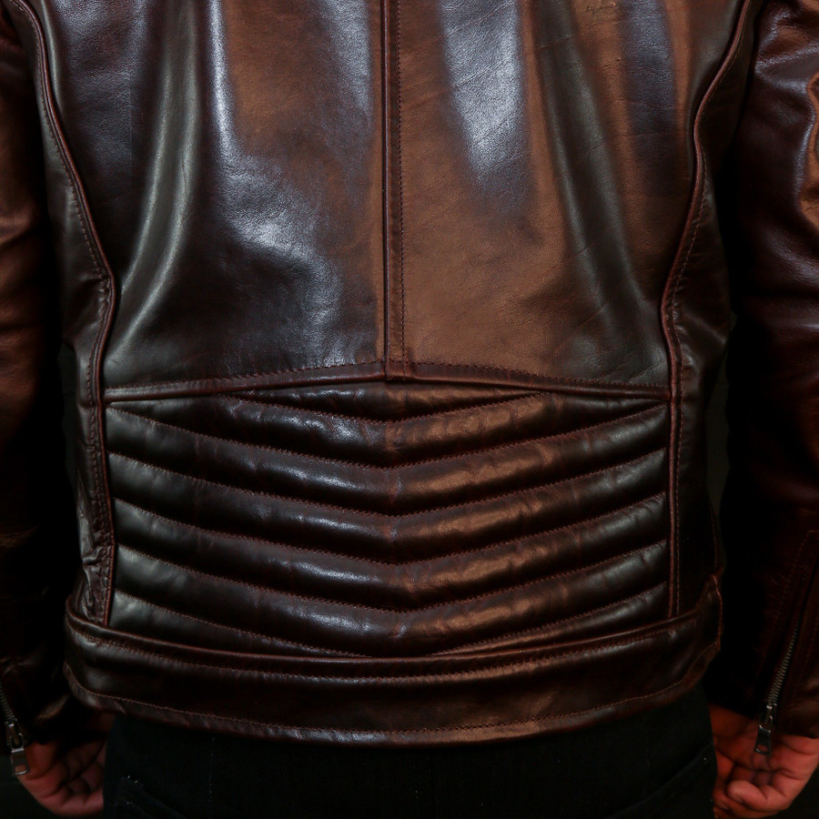 vktre moto co. pilot racer motorcycle jacket in italian steerhide