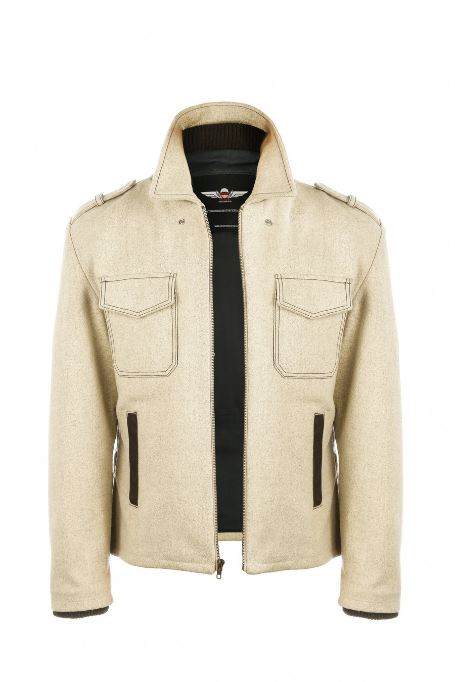 The Wool Bomber moto jacket by vktre moto co.