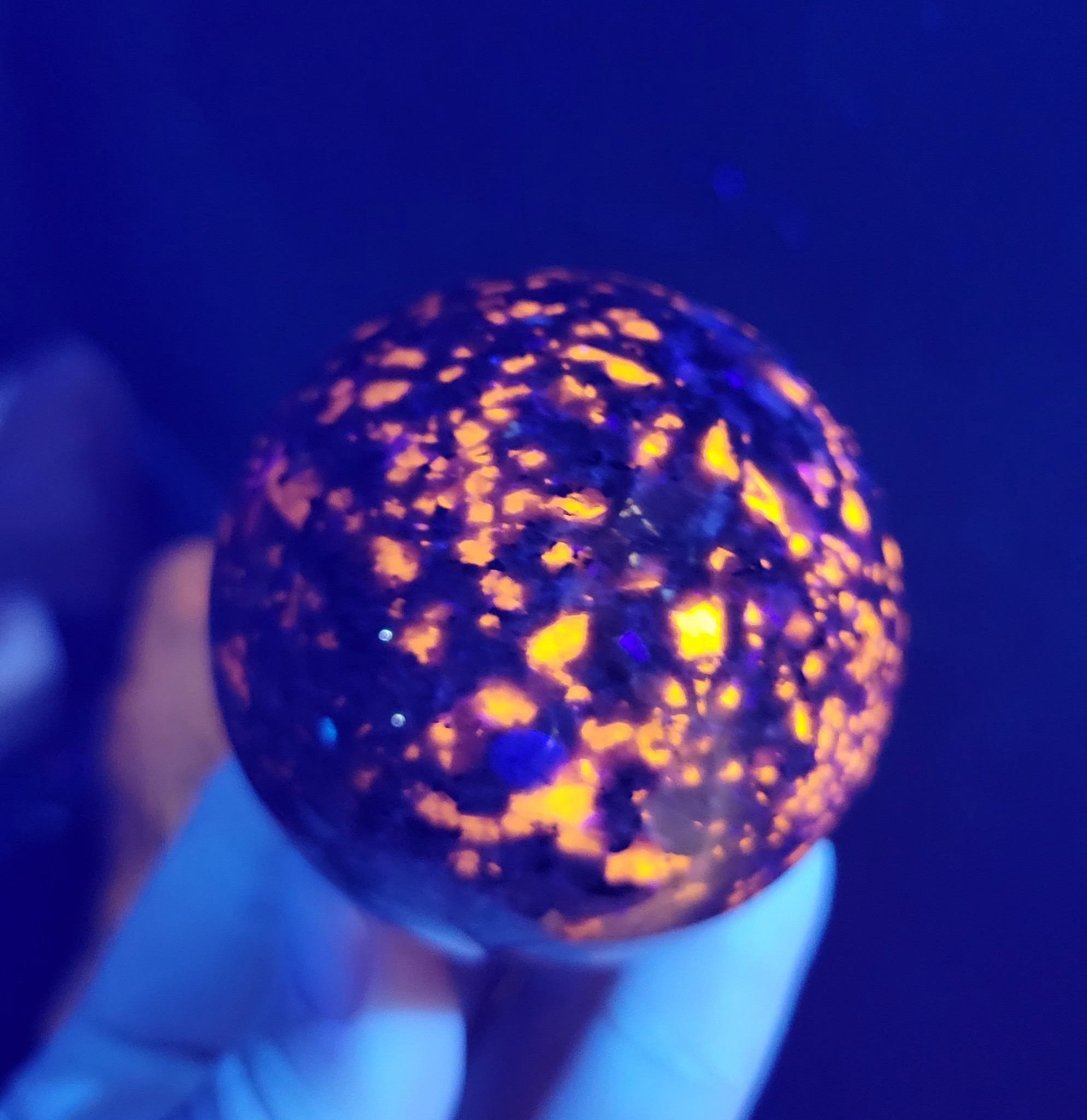 Yooperlite (Fluorescent Sodalite) Sphere