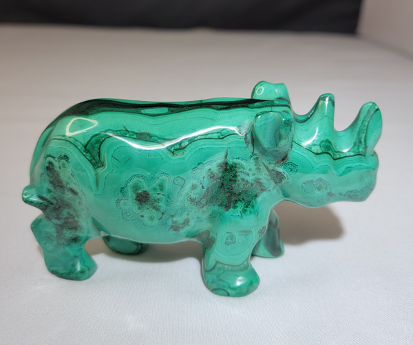 Malachite Rhino 10 oz