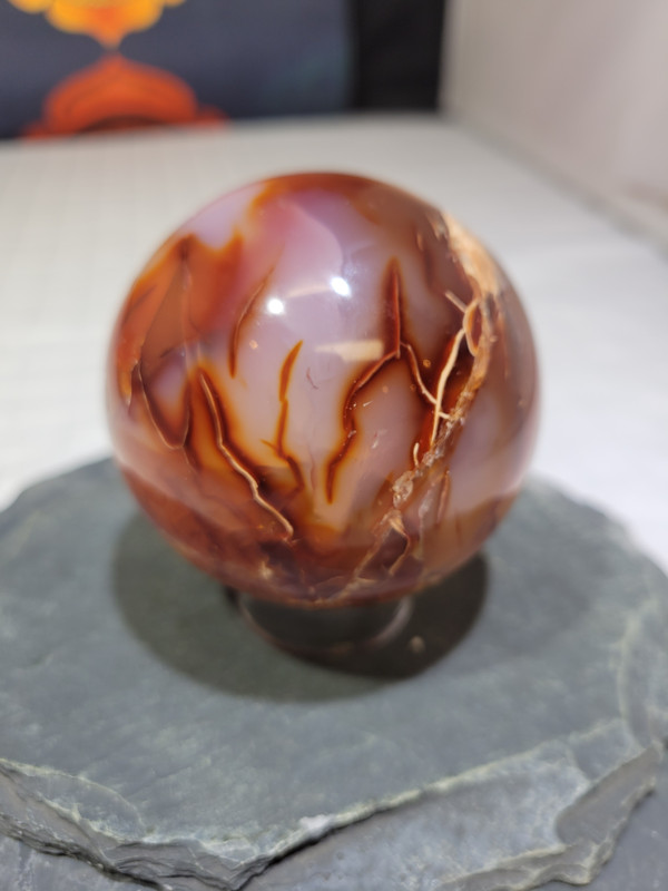 Carnelian Agate Sphere