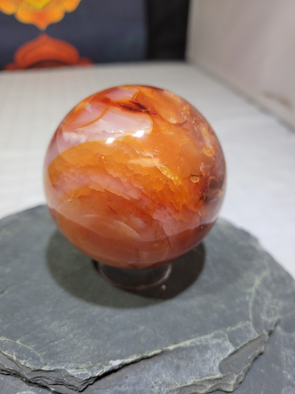 Carnelian Agate Sphere